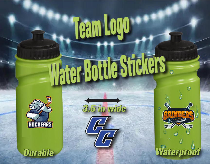Team Logo Waterbottle Stickers