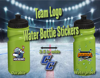 Team Logo Waterbottle Stickers