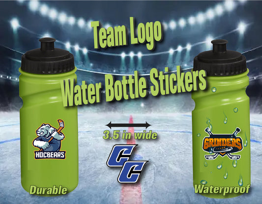 Team Logo Waterbottle Stickers