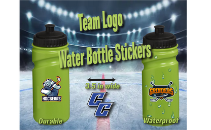 Team Logo Waterbottle Stickers