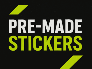 Pre-Made Motorsports Stickers