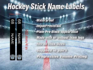 personalized hockey stick name stickers (copy)