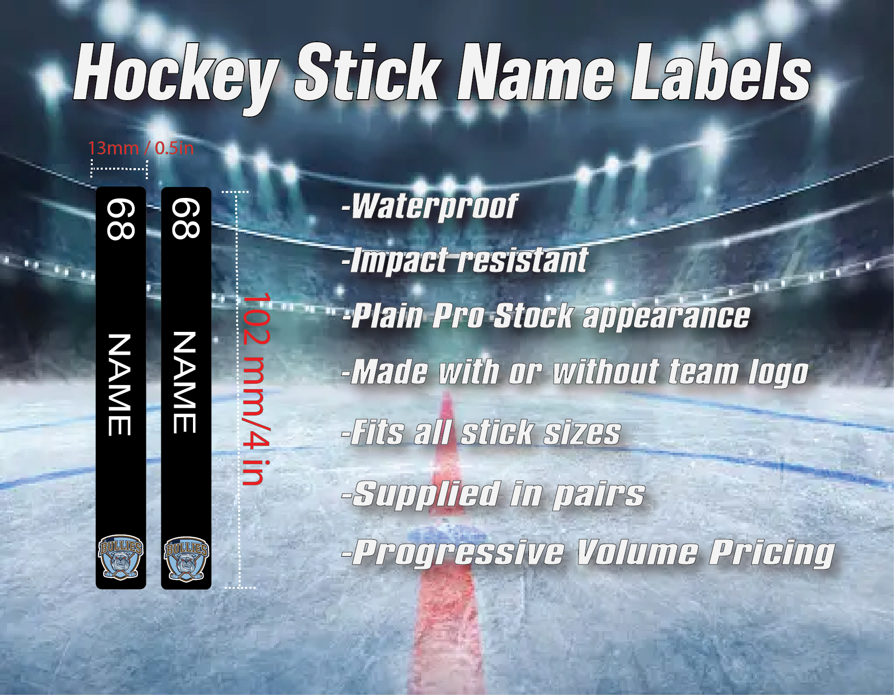 personalized hockey stick name stickers (copy) personalized hockey stick name stickers (copy)
