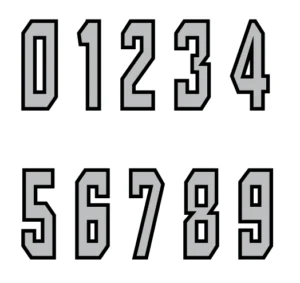 sports helmet number sticker sheets