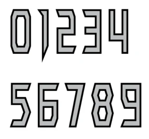 sports helmet number sticker sheets