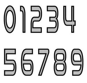 sports helmet number sticker sheets